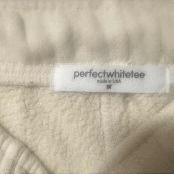 perfectwhitetee Cargo Sweatpants in Sugar - Picture 5 of 5